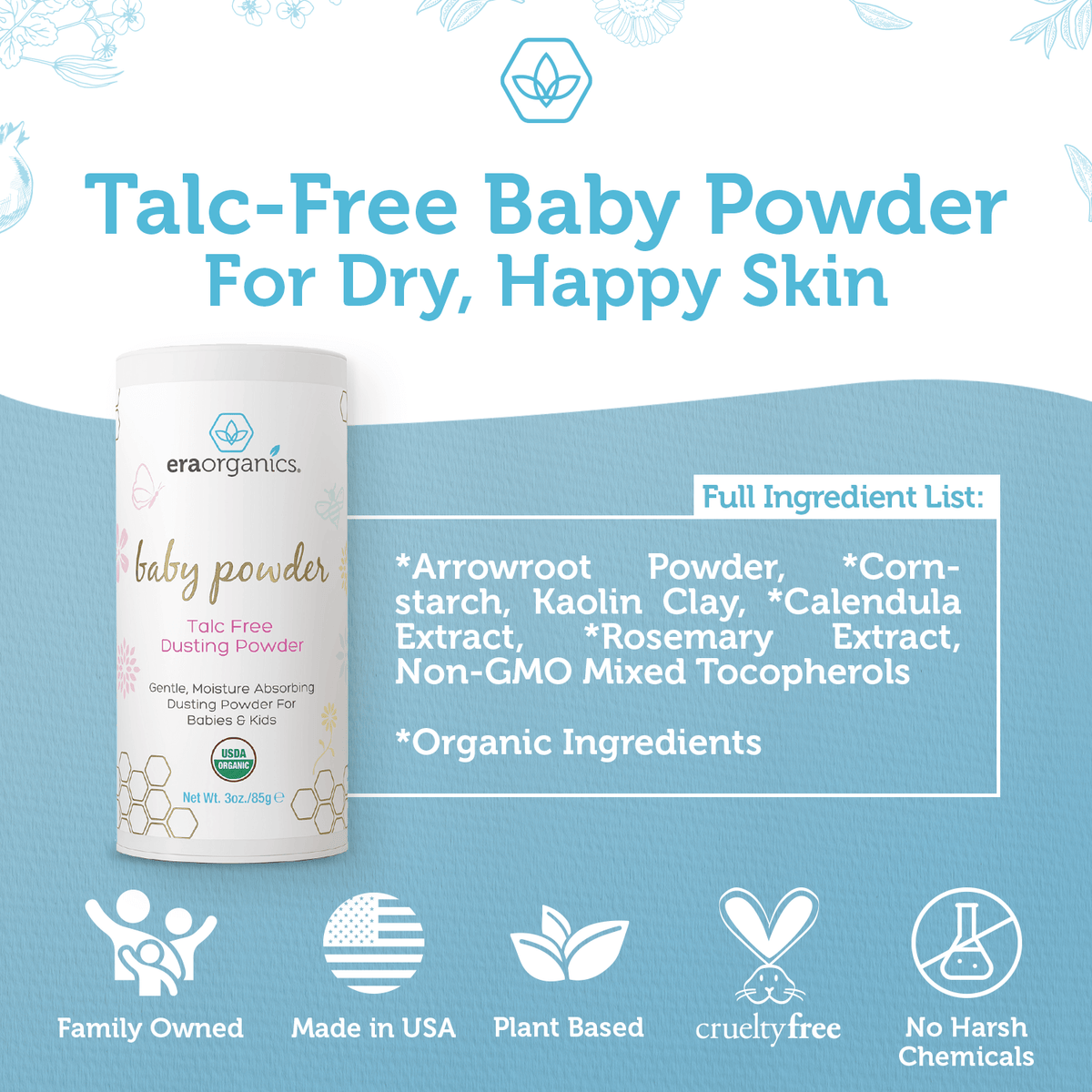 Talc Free Baby Powder