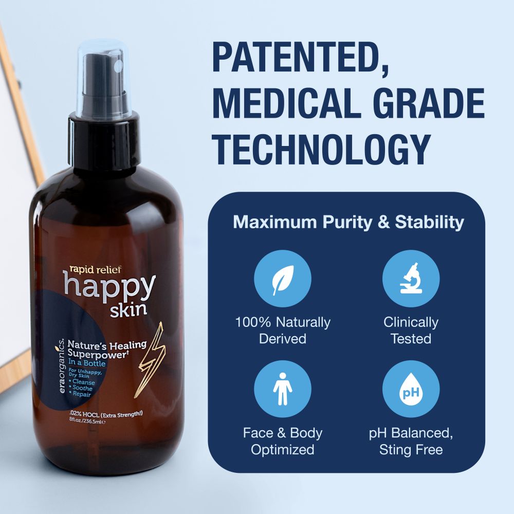 Hypochlorous Acid Spray For Face and Body - Happy Skin