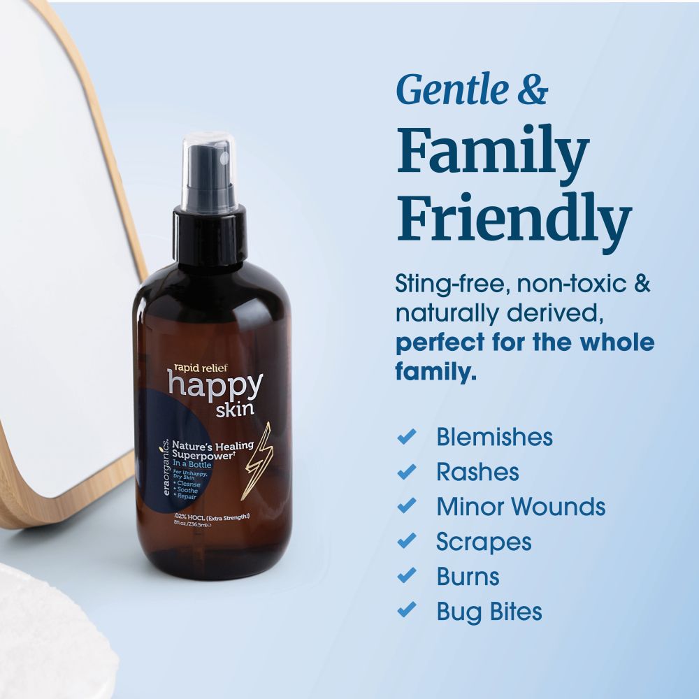 Hypochlorous Acid Spray For Face and Body - Happy Skin
