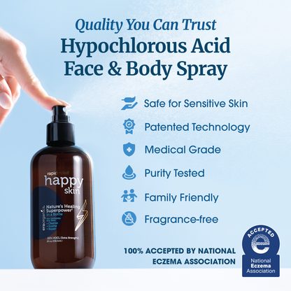 Hypochlorous Acid Spray For Face and Body - Happy Skin