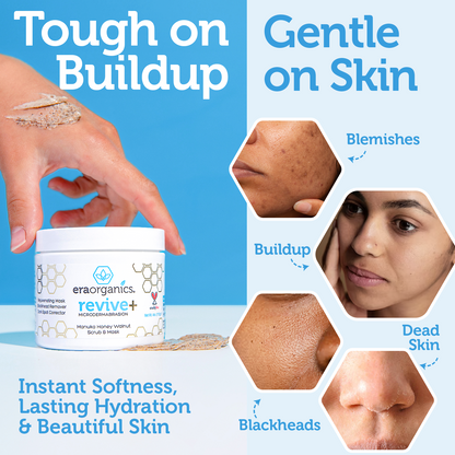 Revive+ Microdermabrasion Manuka Honey Walnut Scrub & Mask